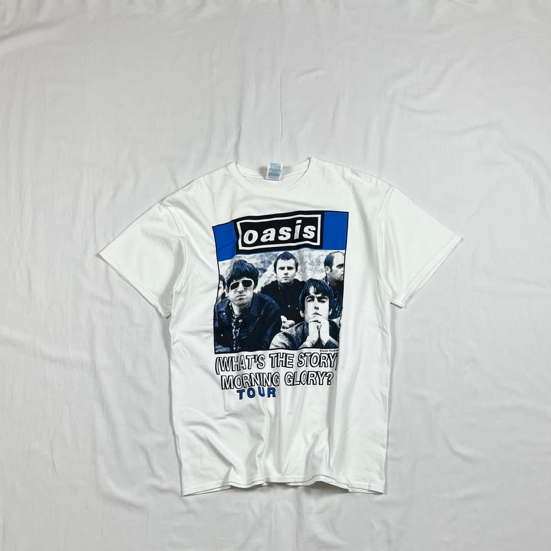 00‘s 오아시스 oasis 밴드 프린트 반팔티 상품이미지1