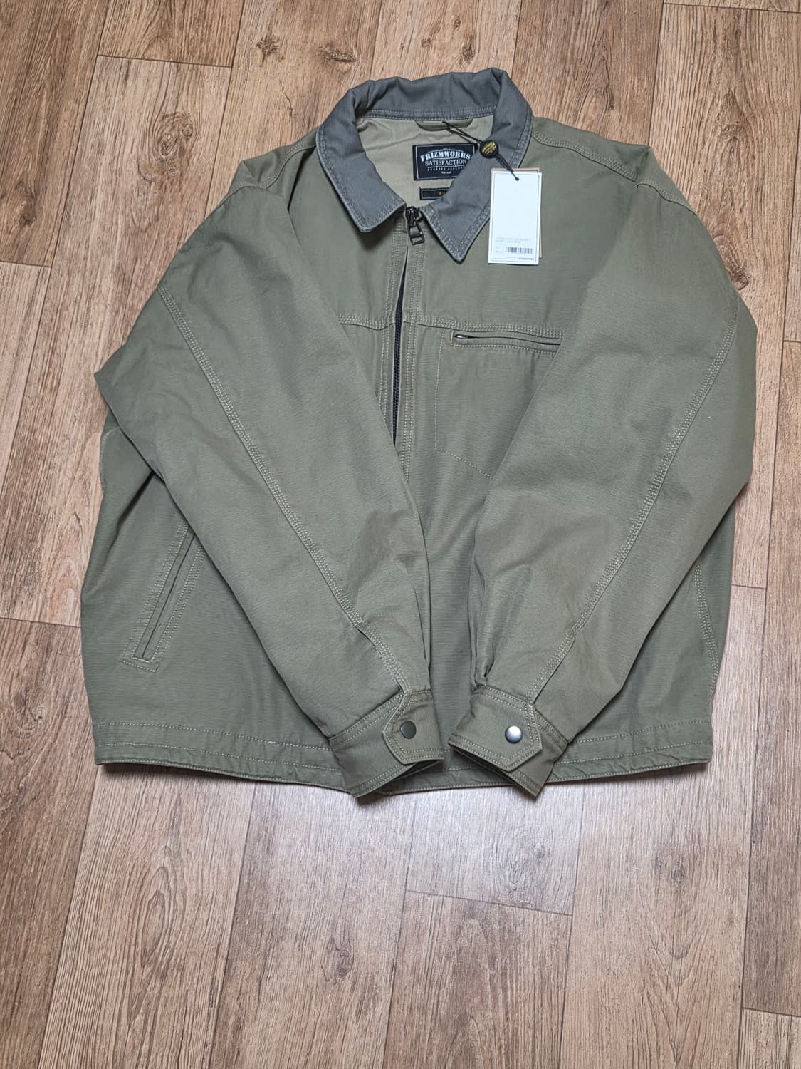 프리즘웍스 정글 클로스 디스트로이드 자켓 (카키 베이지) XL 사이즈 상품이미지3