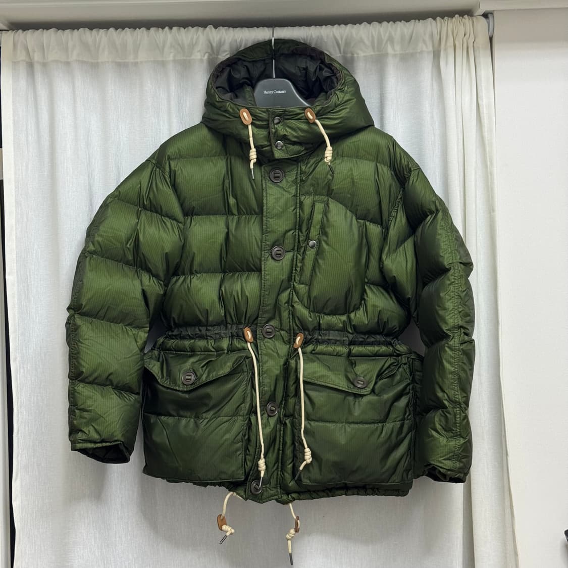48 L) 헨리코튼 ffc 카라코람 패딩 그린 상품이미지1