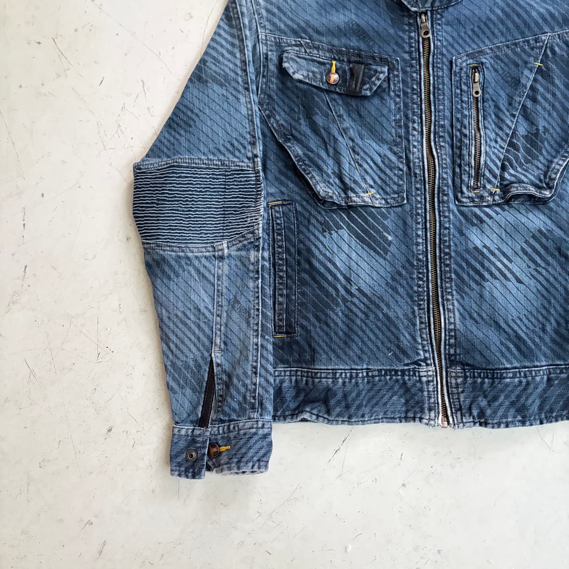 Toraichi 토라이치 8980 빈티지 데님 라이더 자켓 M 상품이미지3