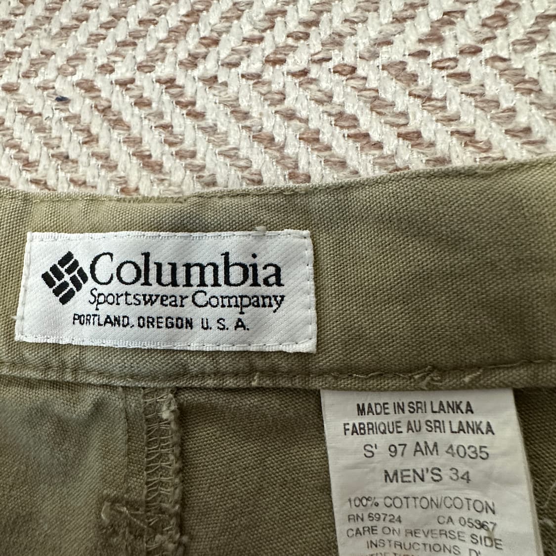 COLUMBIA 90's vintage cargo shorts 상품이미지3