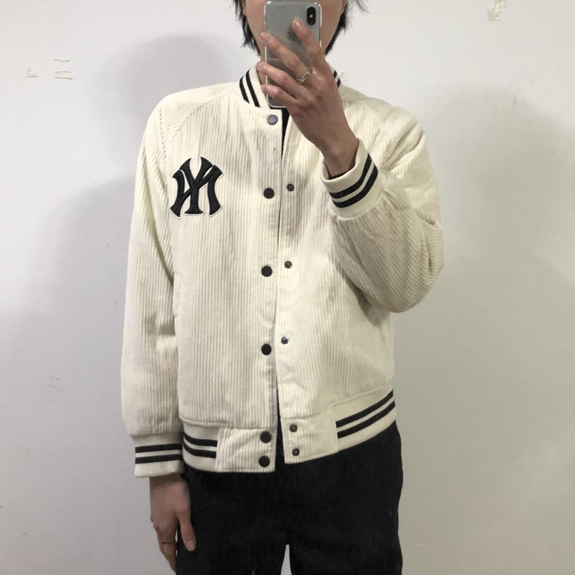 MLB 뉴욕양키즈 코듀로이 바시티 자켓 상품이미지3