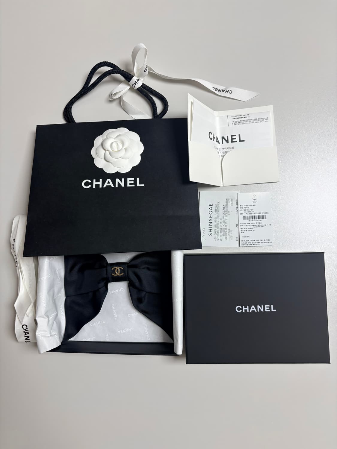 샤넬 리본 헤어핀 상품이미지1