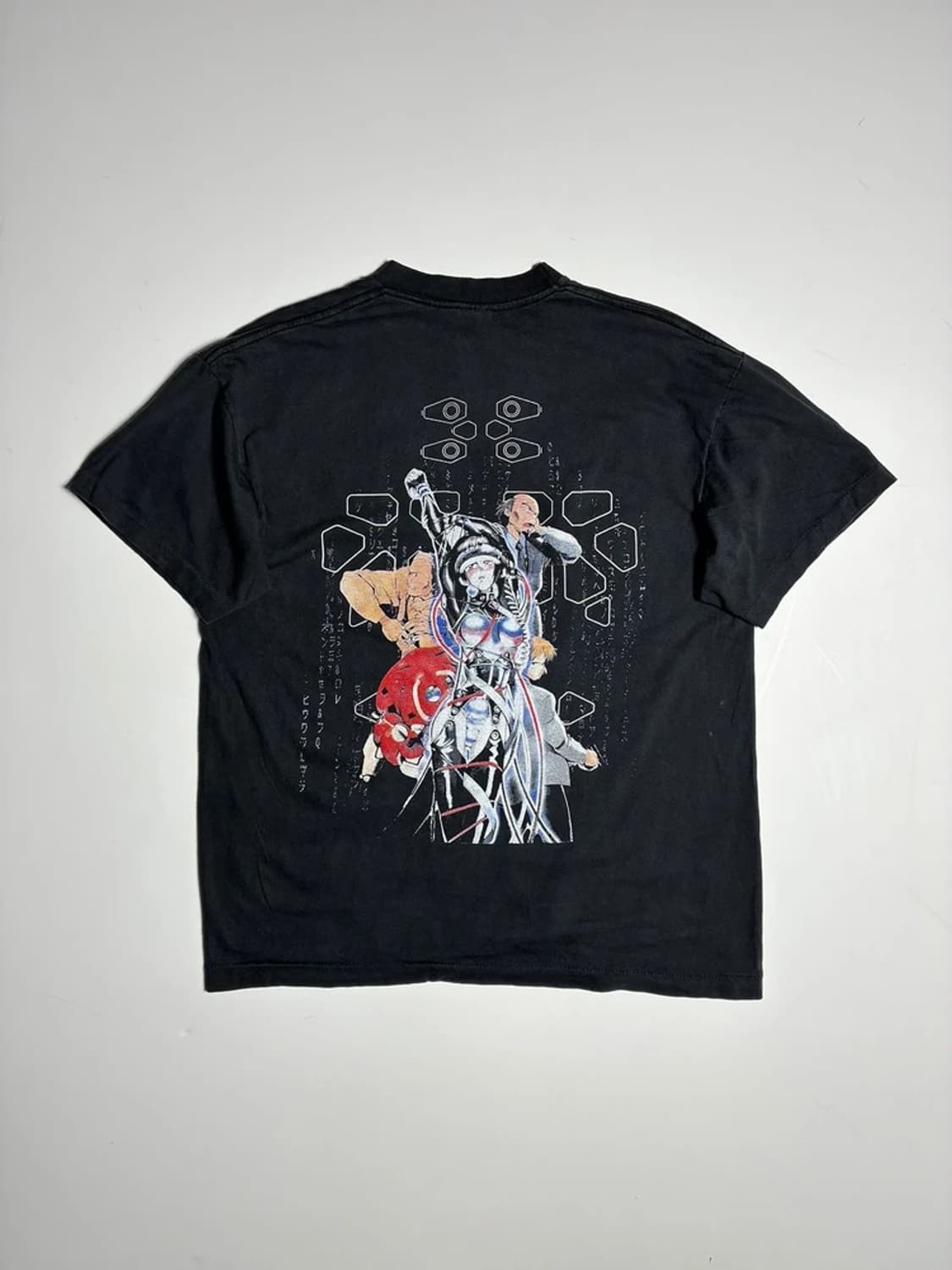 Selected USA 공각기동대 그래픽 코튼 반팔 티셔츠 R1396 상품이미지5