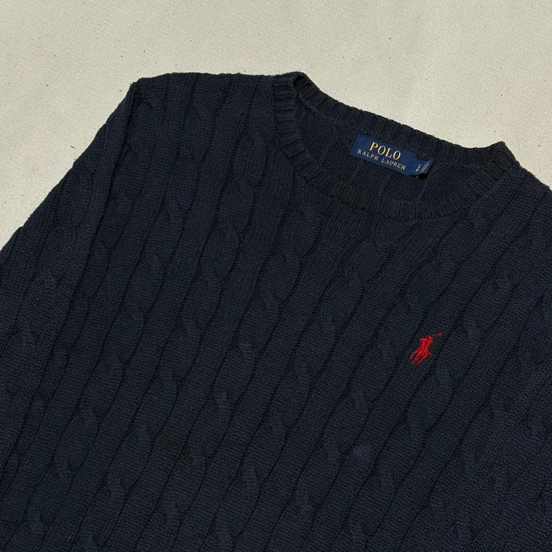 S 폴로랄프로렌 네이비 케이블 니트 상품이미지1