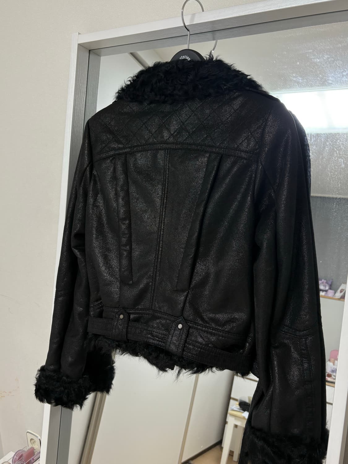 빈티지 리얼퍼 레더 자켓 무스탕 상품이미지3