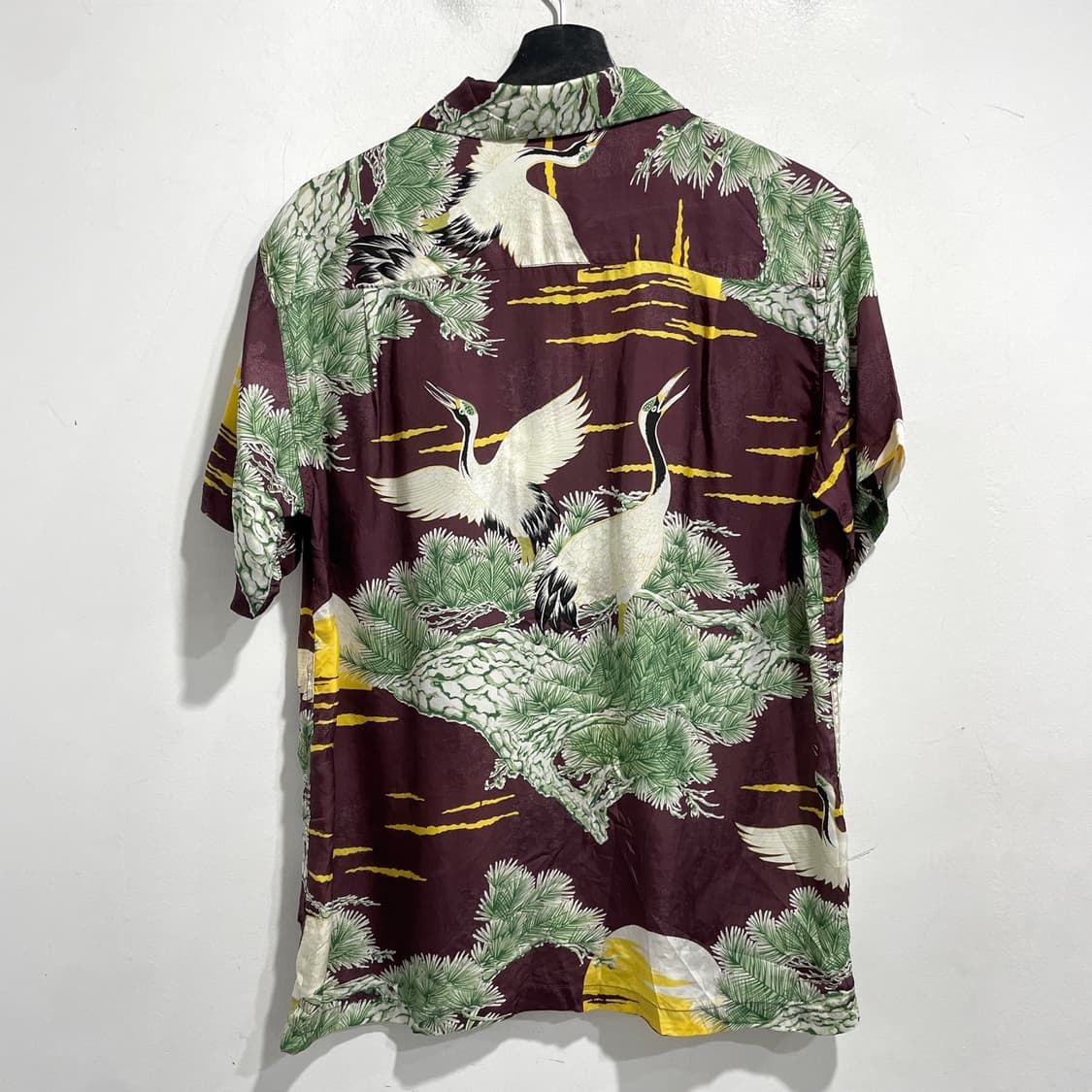 하와이안 그래픽 실크 반팔셔츠 상품이미지3