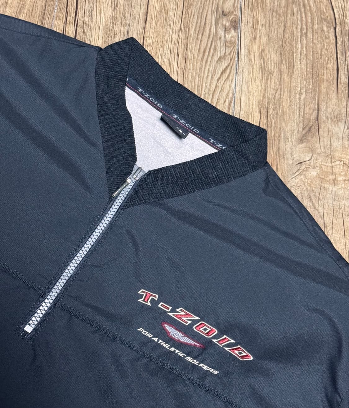 [M] 티조이드 미즈노 블랙 하프집업 바람막이 자켓 상품이미지4