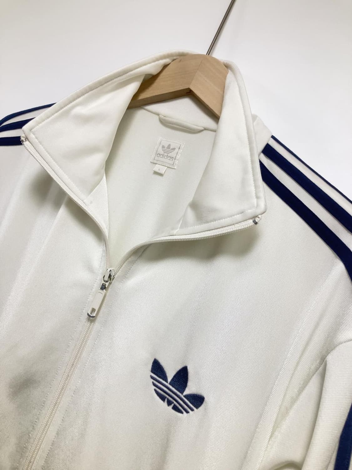 아디다스 파이어버드 아이보리 네이비 져지 자켓 집업 트랙탑 상품이미지2