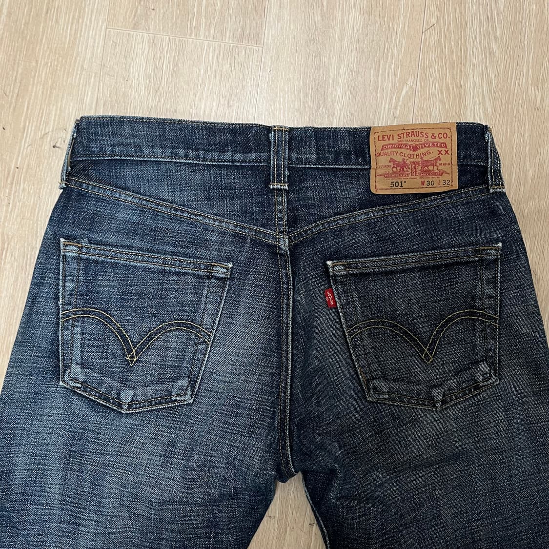 리바이스 501 버튼플라이 스트레이트 데님 청바지 W30 L32 상품이미지2