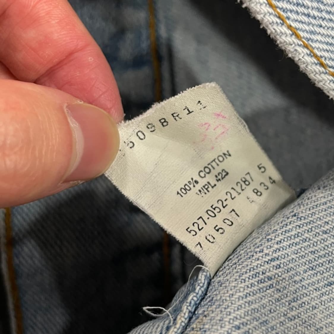 105 90s 리바이스 70507 4834 청자켓  상품이미지4