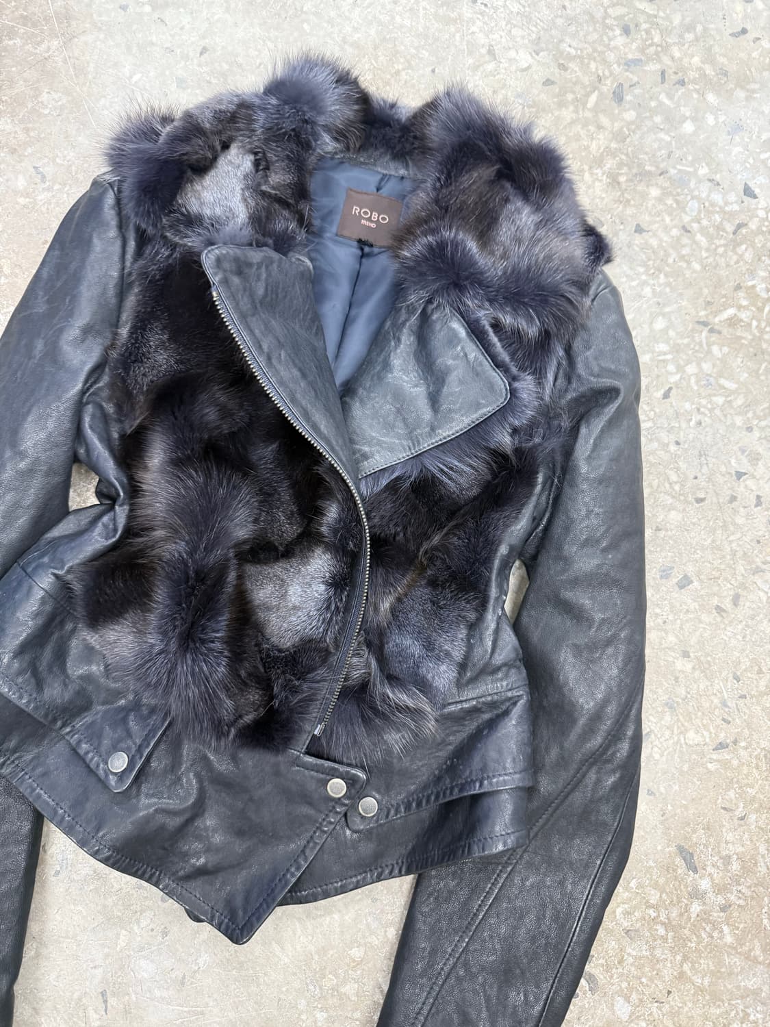 딥블루 폭스 퍼자켓 상품이미지8