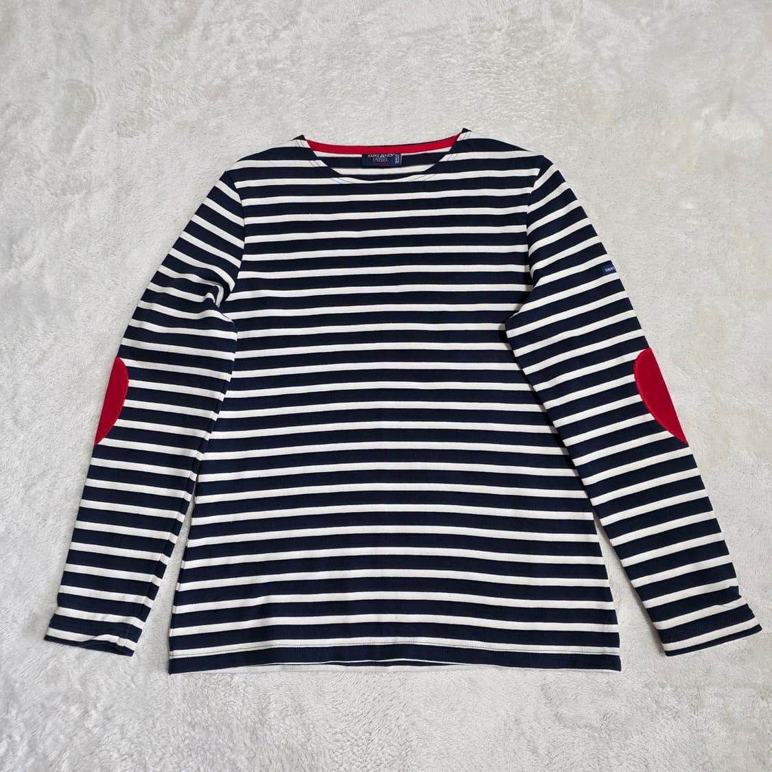 (SM)여성 세인트제임스 보자니 하트 엘보패치 티셔츠 상품이미지1