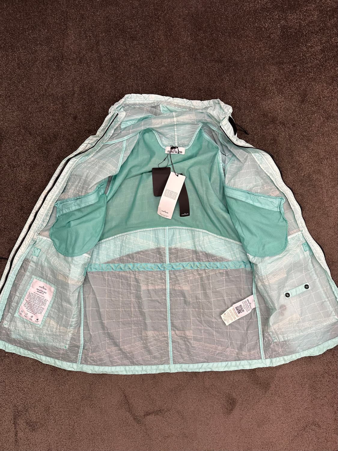 스톤아일랜드 리플렉티브 그리드 바람막이 M 상품이미지4