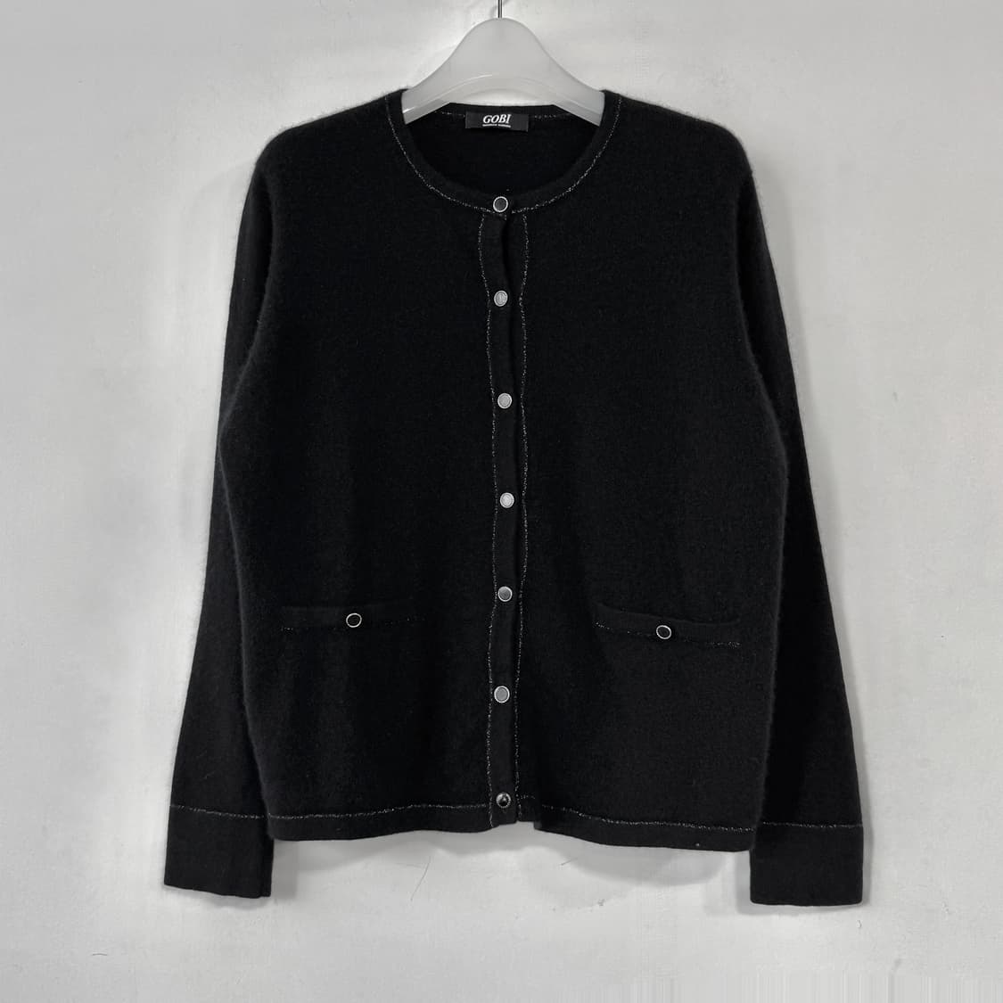 고비 글리터 라인 캐시미어 니트 가디건 상품이미지1