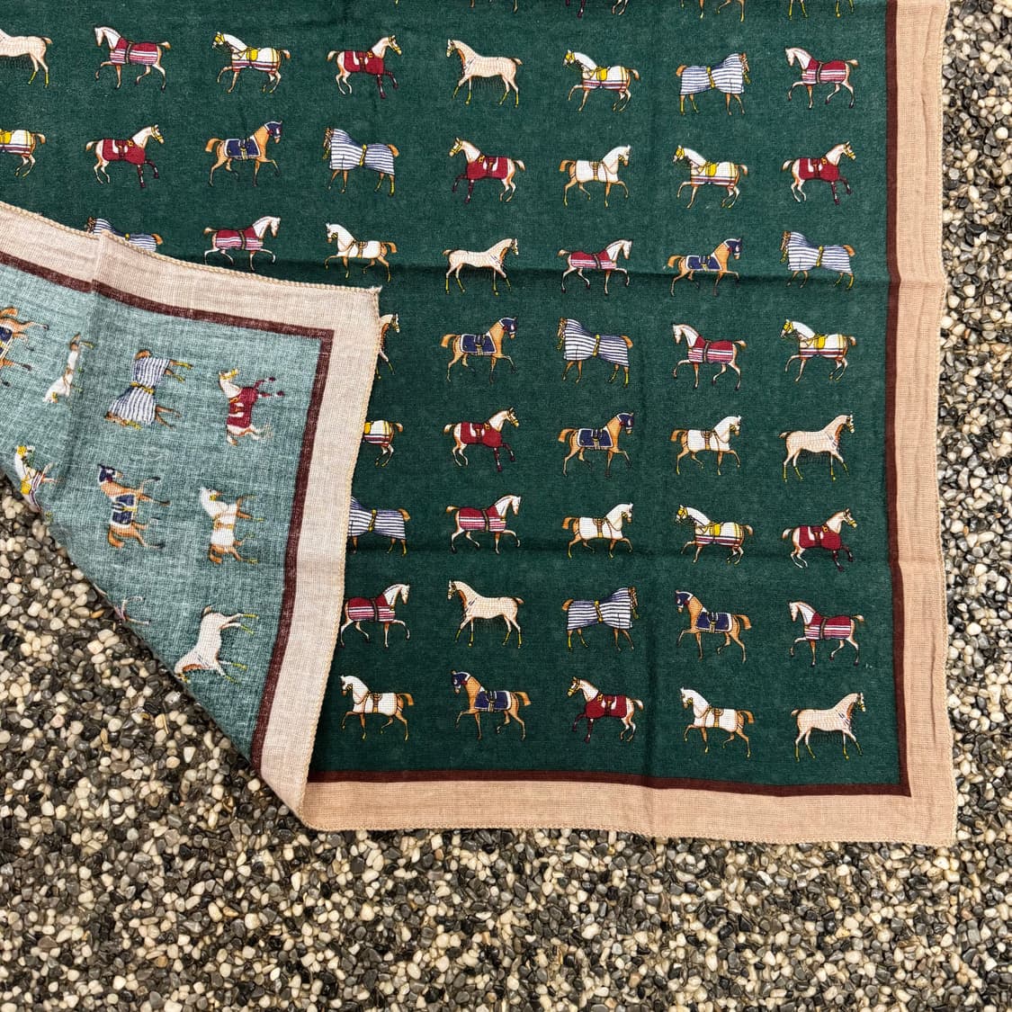 빈티지 말 패턴 반다나 (52x51cm)   상품이미지2