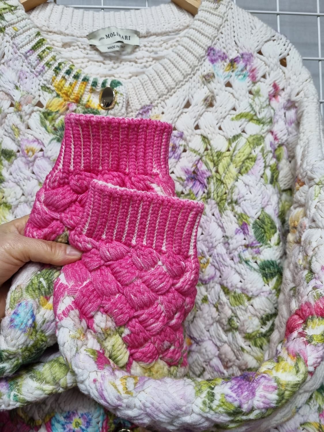 (택포) 안나몰리나리 블루마린 니트가디건 상품이미지3