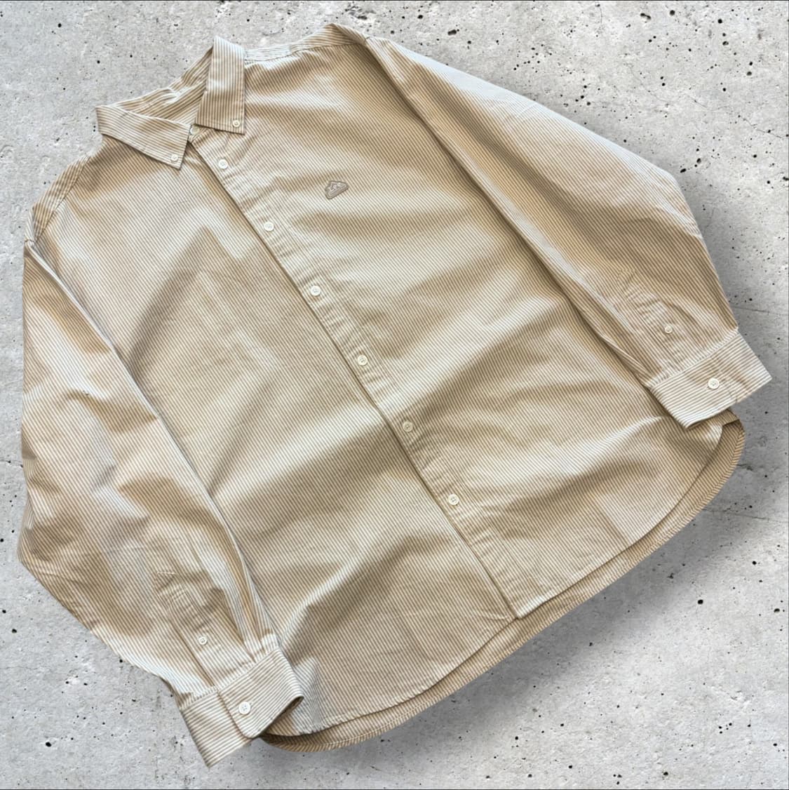 [XL] Lee 리 오버핏 스트라이프 셔츠 D599 상품이미지1