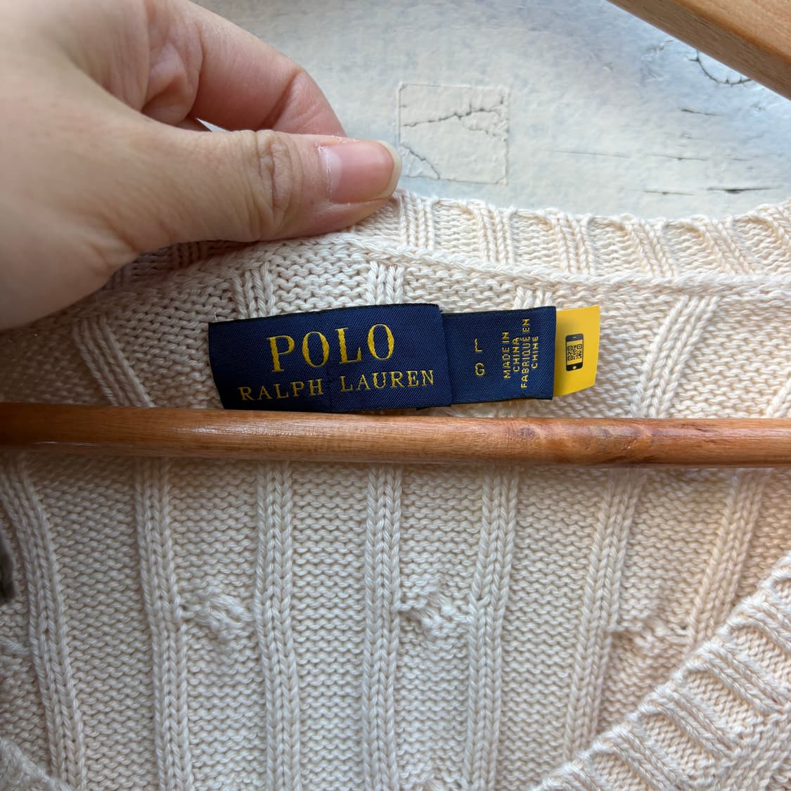 Polo 폴로 케이블 꽈배기 브이넥 니트 상품이미지4