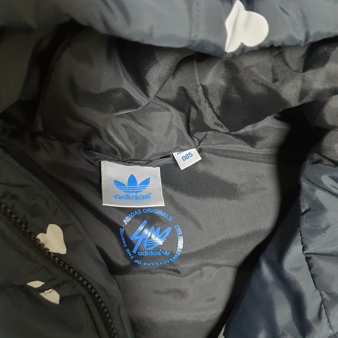 ✨ (바배) 아디다스 하트 땡땡이 조끼 패딩 상품이미지3