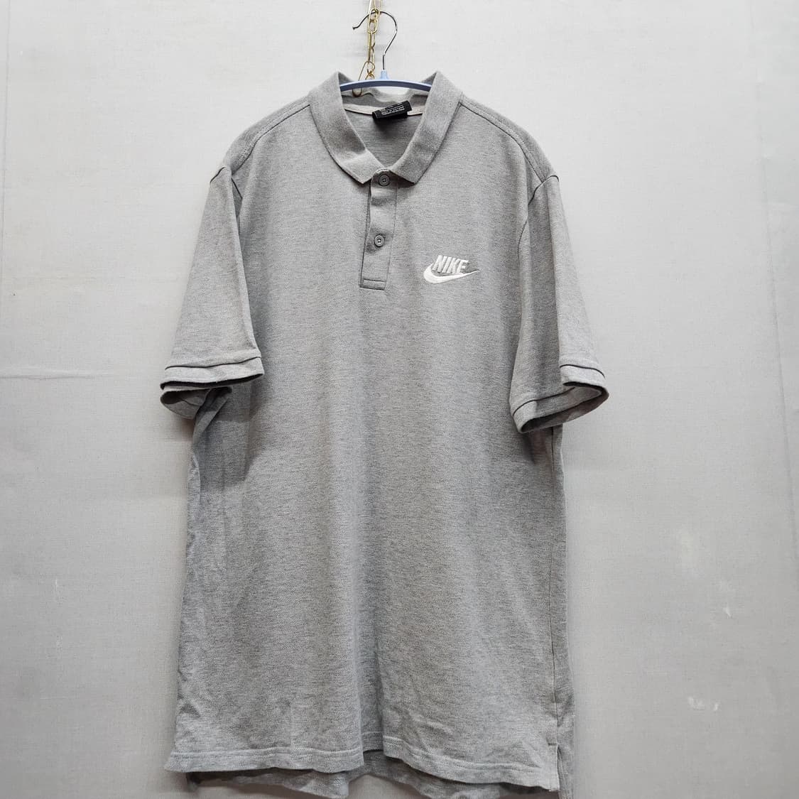 나이키 로고자수 반팔카라 XXL(XL) 상품이미지1