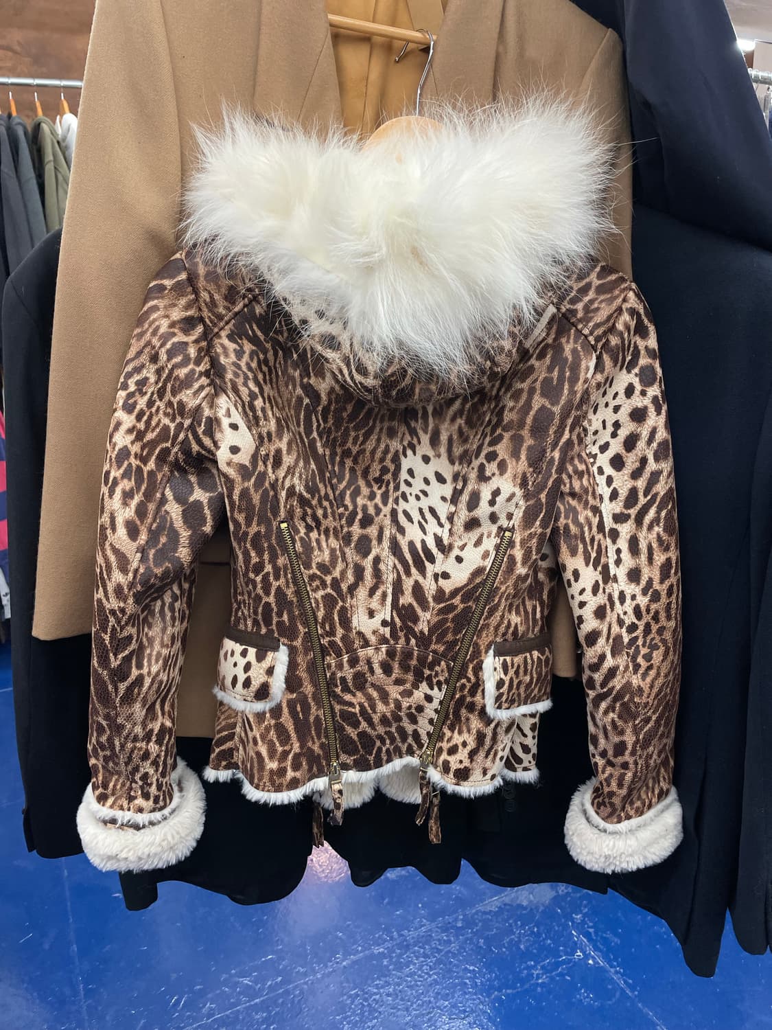 EGOIST Y2K 갸루 호피 후드 자켓 상품이미지7