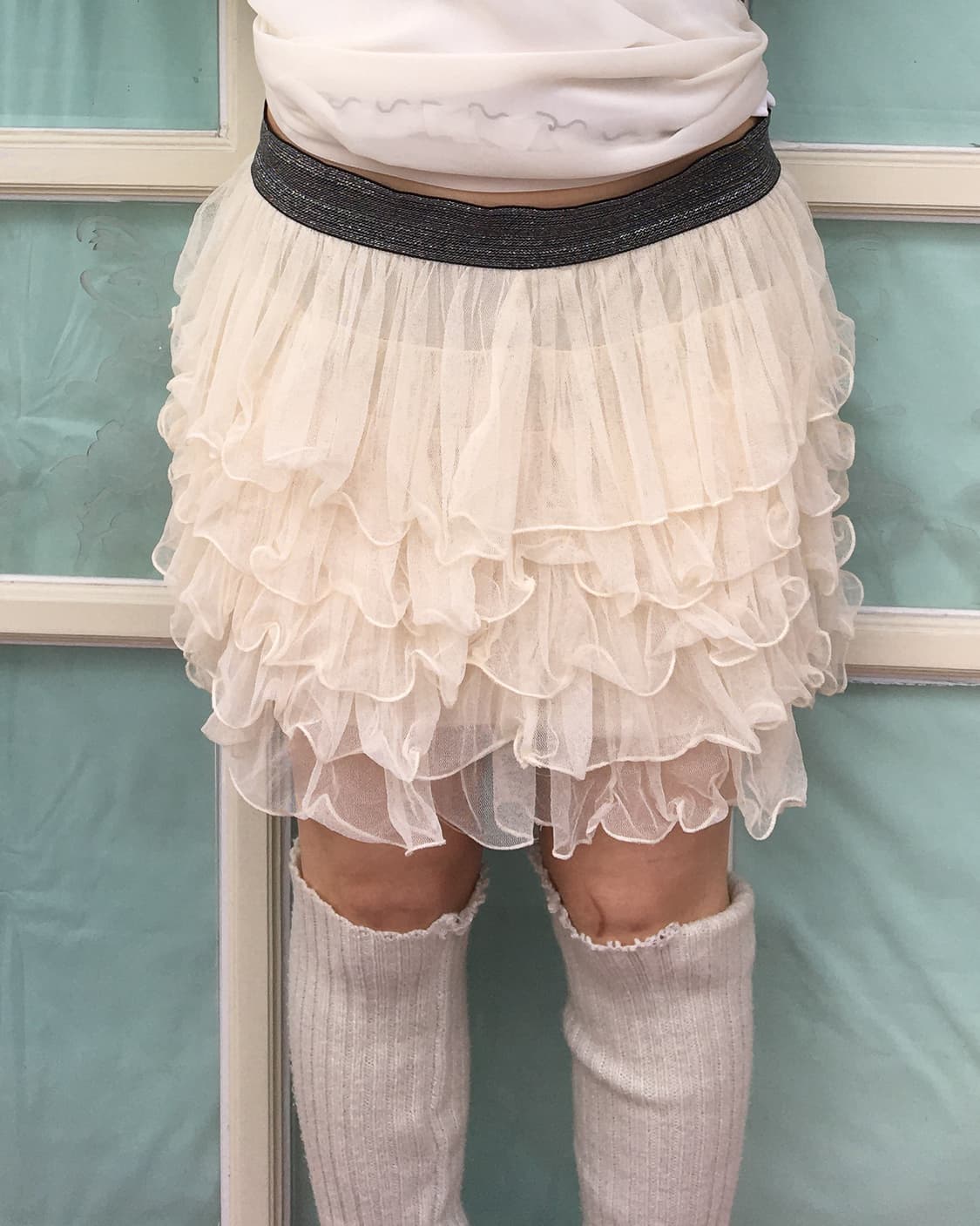 Ruffle sha layer mini skirt 상품이미지4