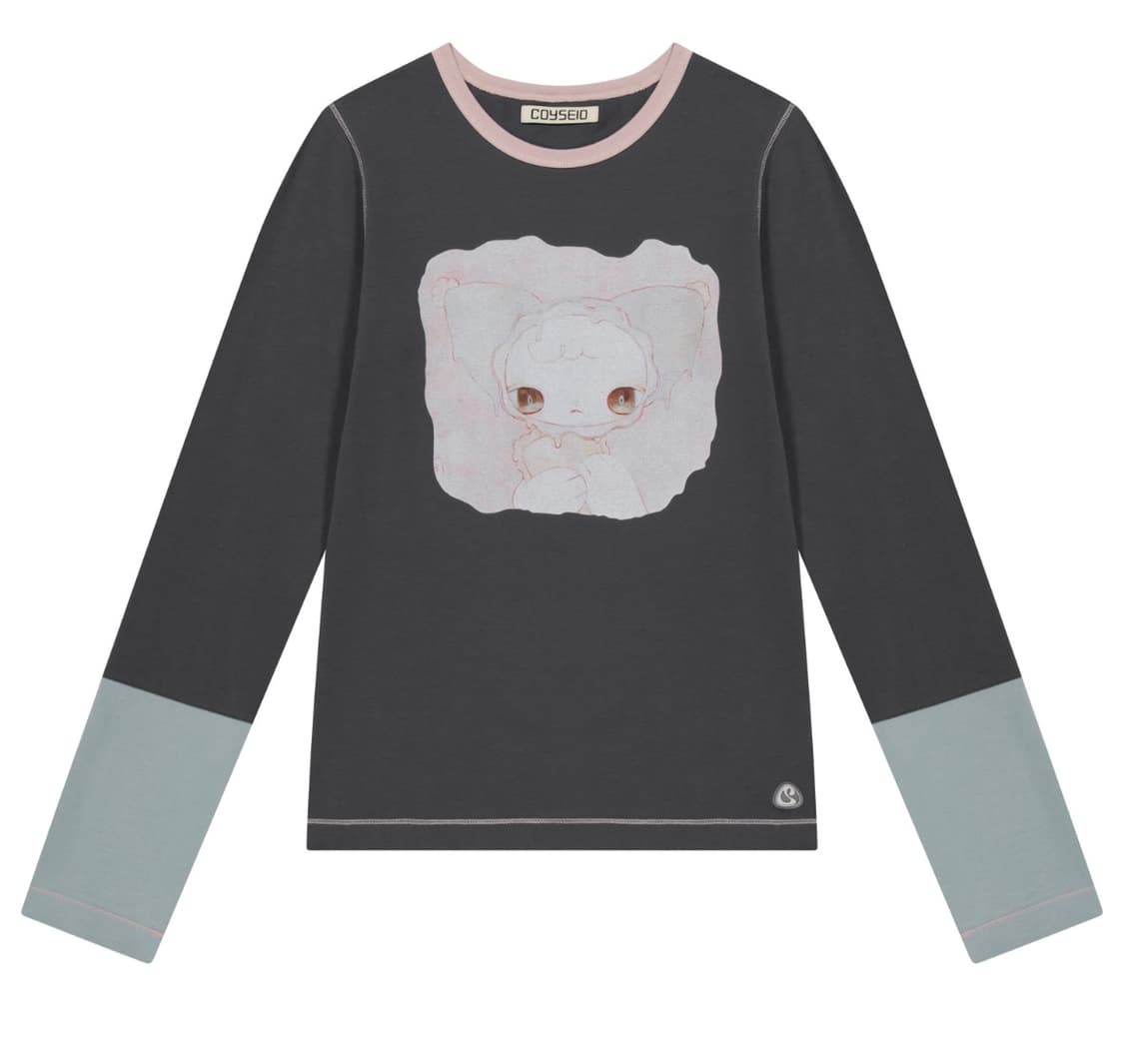 구함)) 코이세이오 BLUSH LONGSLEEVES CHARCOAL 상품이미지1