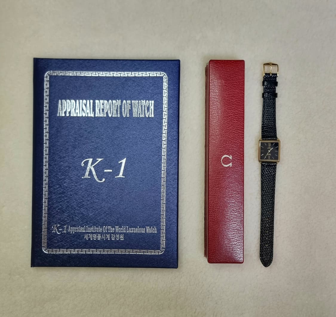 오메가 드빌 탱크 블랙 다이얼 쿼츠 여성용 시계 상품이미지9