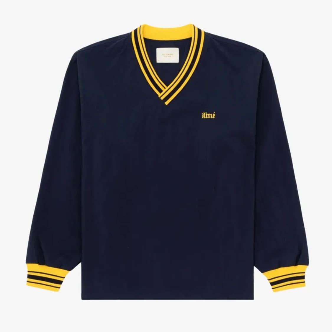 에임레온도르 네이비 웜업 풀오버 아노락 맨투맨 L-XL 상품이미지1