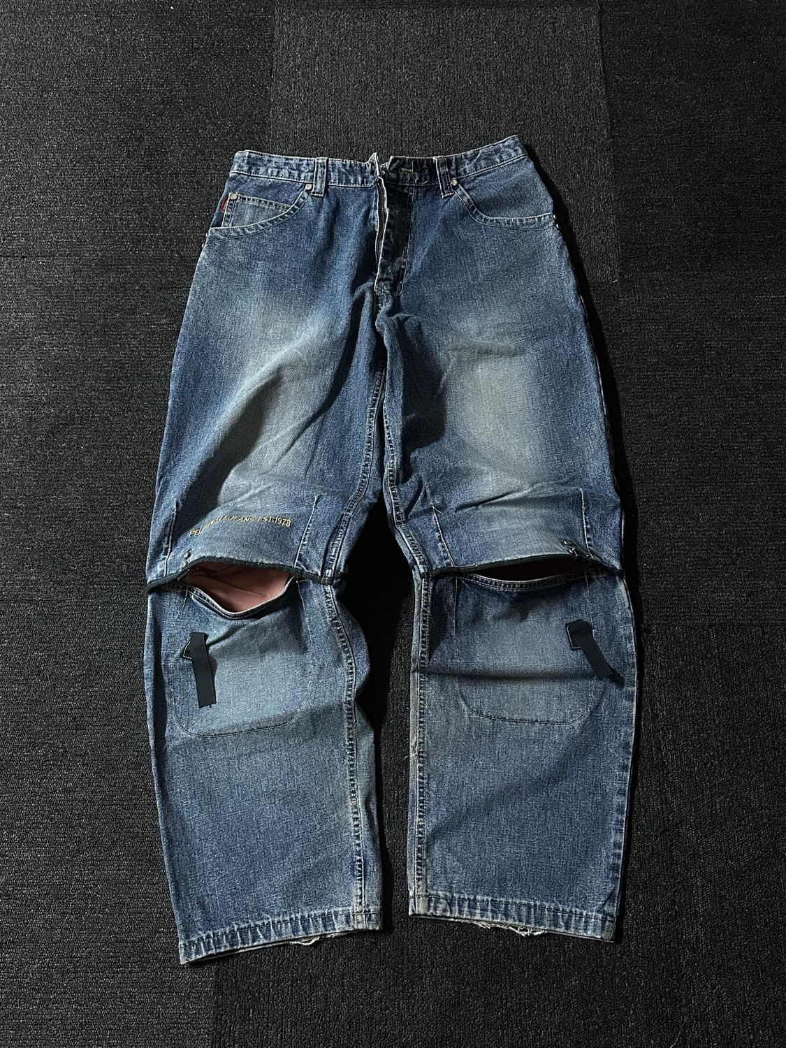 Pelle Pelle Vintage 워싱 데님 Cargo Pants  상품이미지1