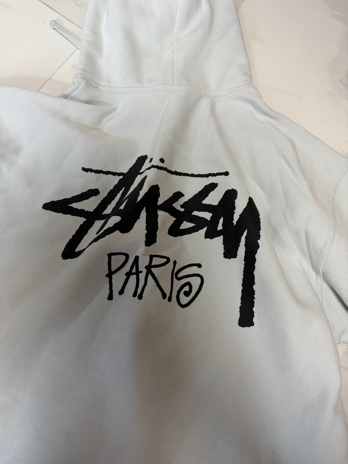 스투시 paris 후드티 포그 그레이 상품이미지4