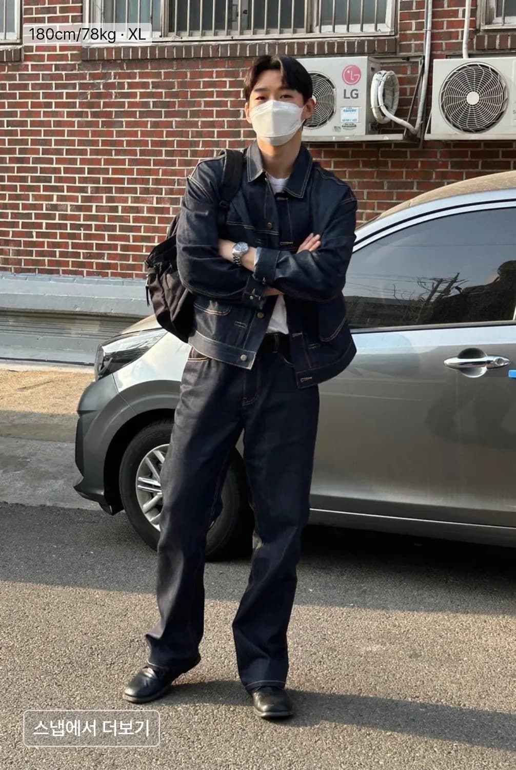 새상품 ) LEE 리 코듀라 RAW 데님 1세대 트러커 자켓 상품이미지4