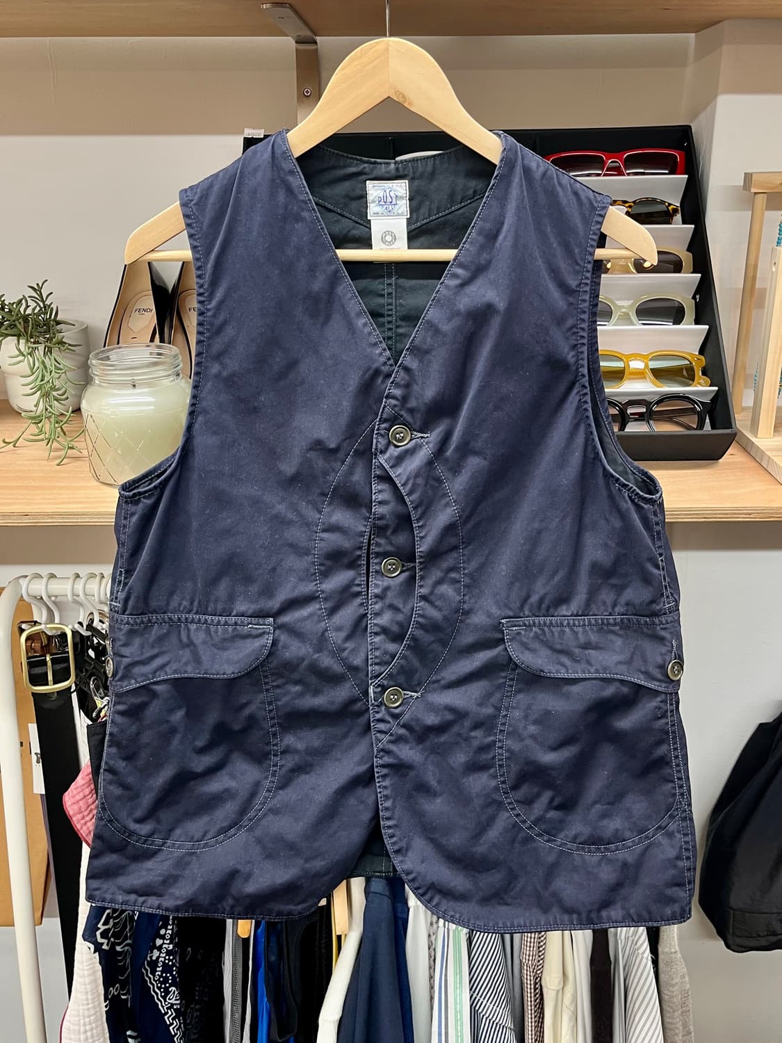 포스트오버올즈 POST O'ALLS 네이비 베스트  상품이미지1