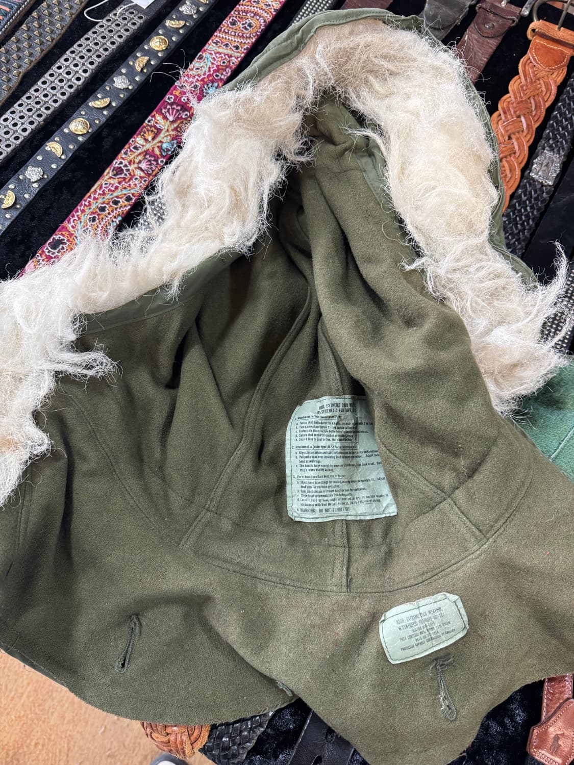 미군 오리지널 m65 피시테일 파카 내피 후드 풀세트  상품이미지9