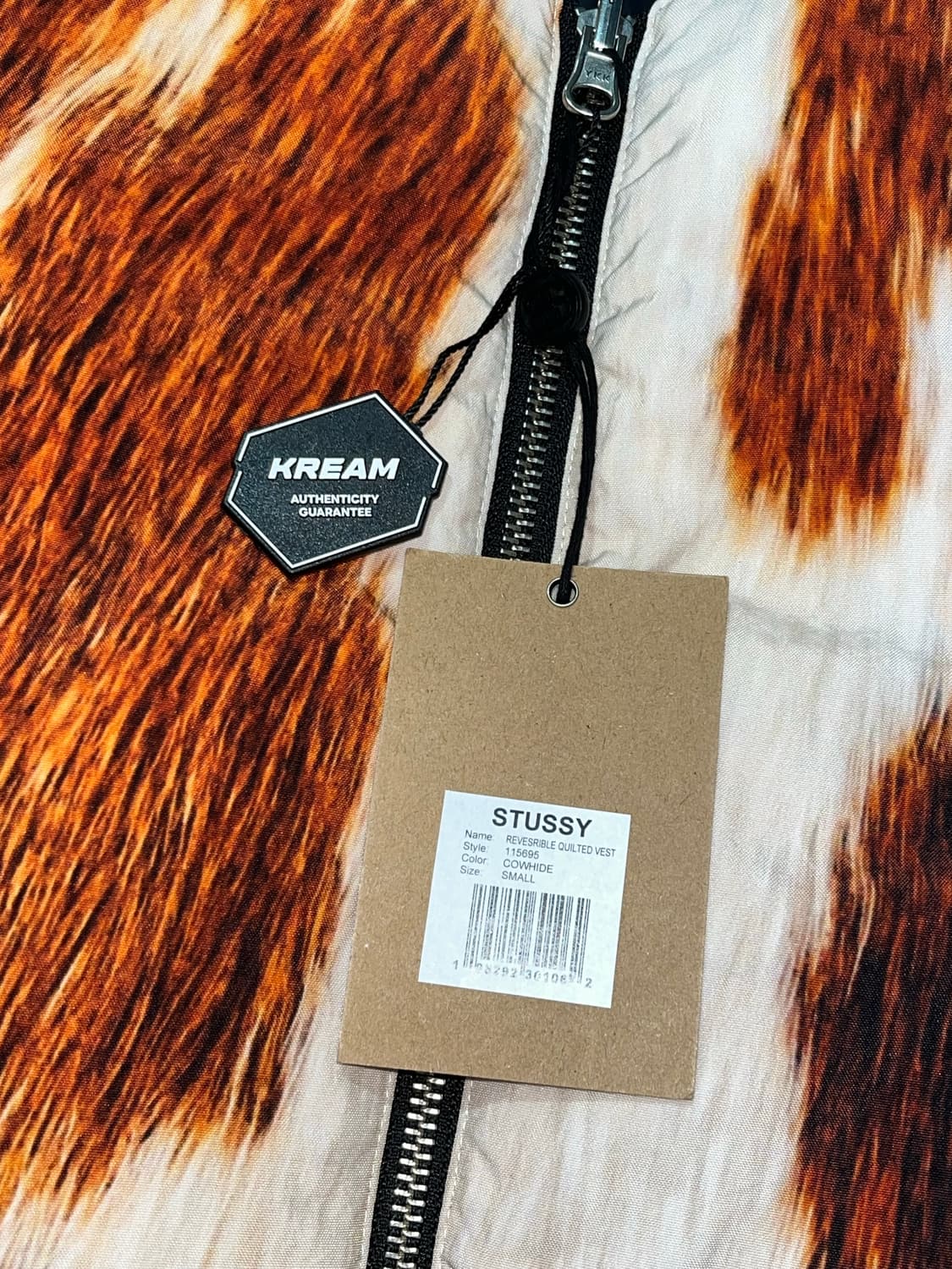 [S]스투시 카우하이드 리버시블 패딩베스트 상품이미지2