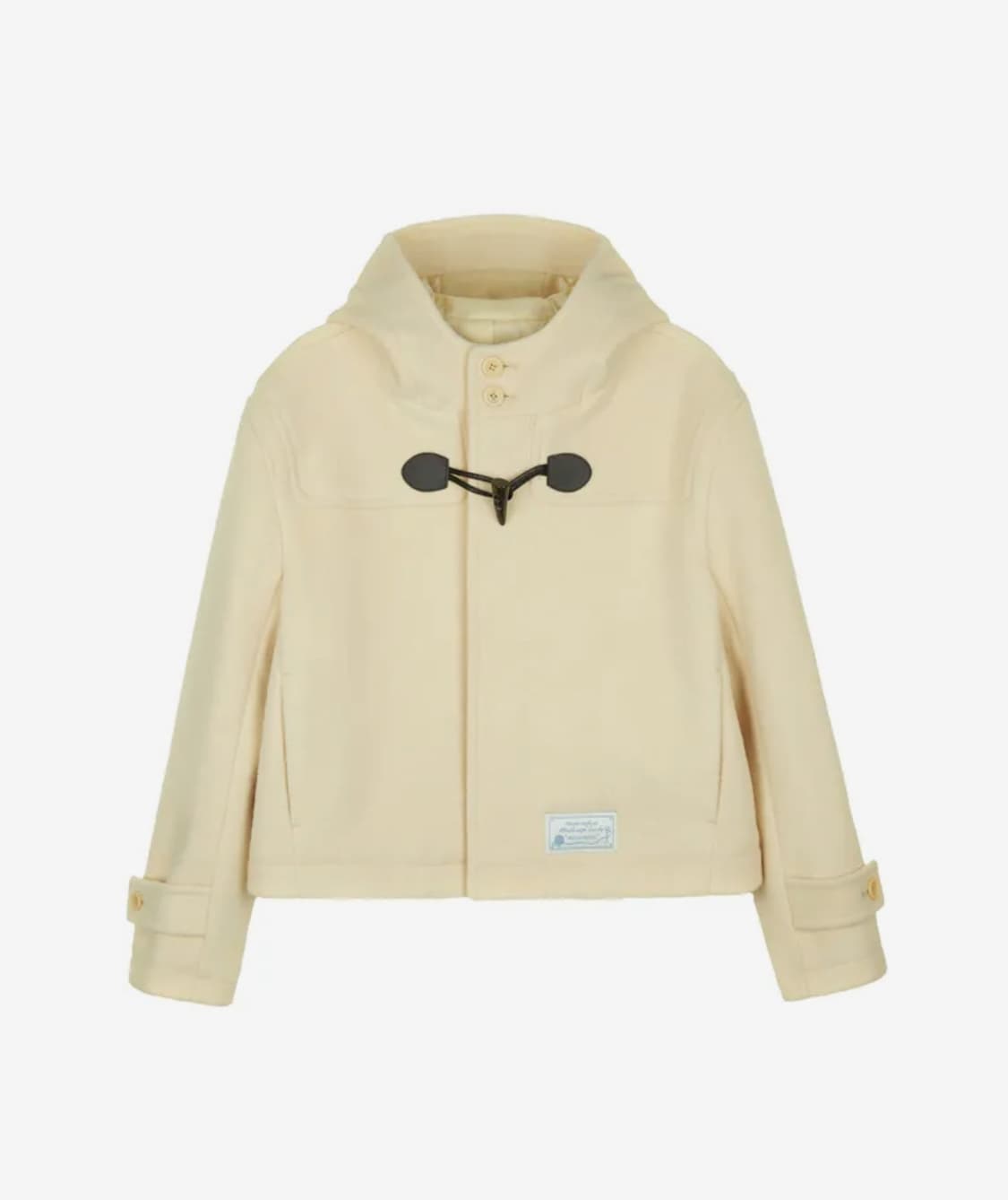 로씨로씨 크롭 후드 울 더플 코트(버터 베이지) 상품이미지2