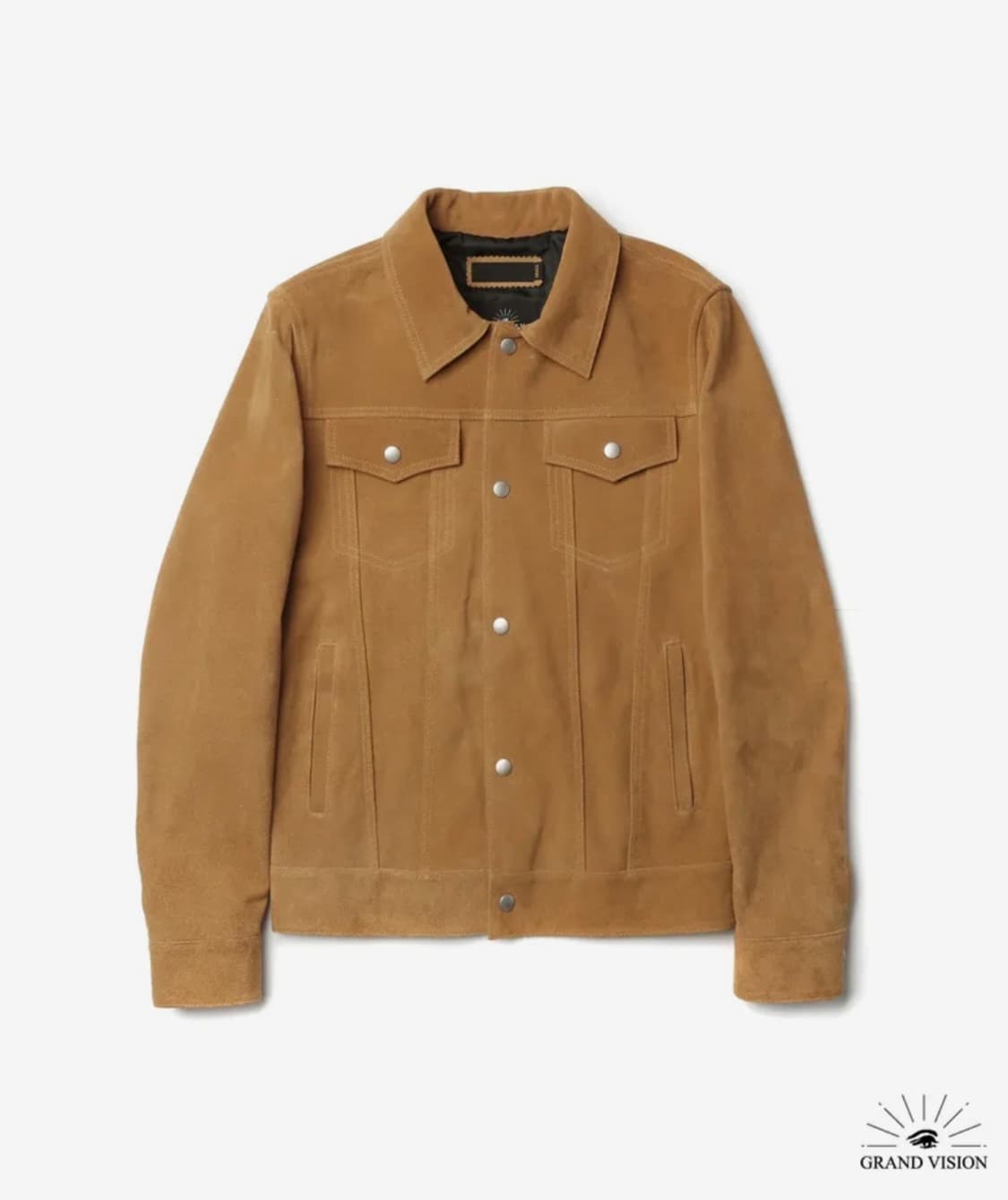 그랜드 비전 리얼 레더 스웨이드 트러커 자켓(L) 상품이미지1
