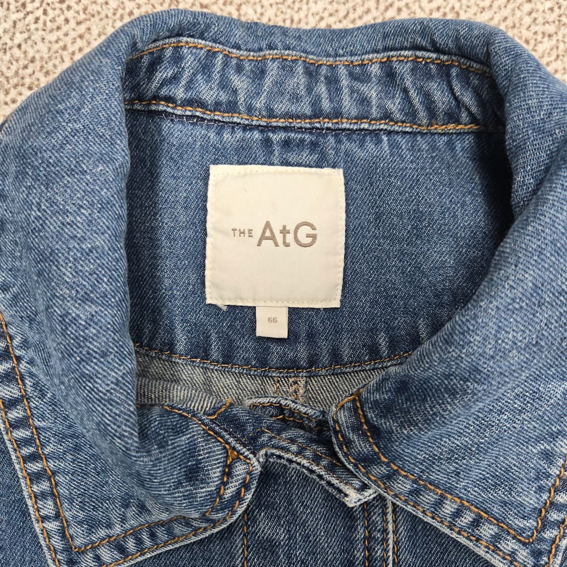 0181 엣지 AtG 청 데님 자켓 블루 아우터66 상품이미지5