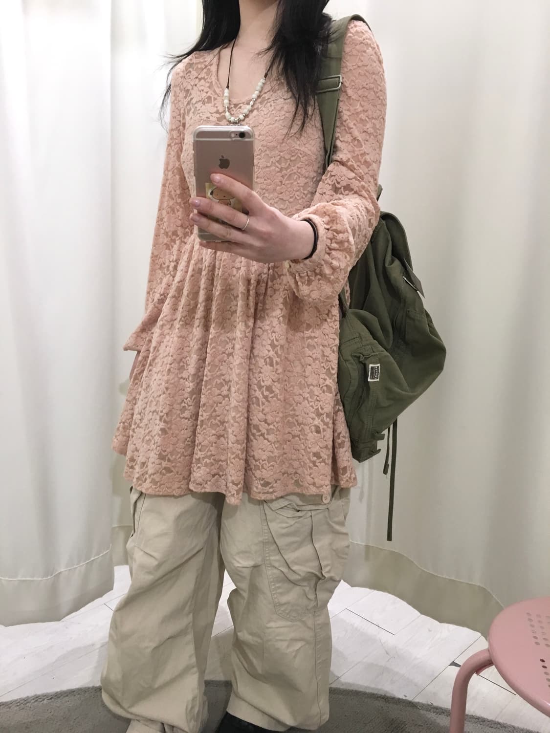 Romantic Lace Babydoll Mini Dress 상품이미지3