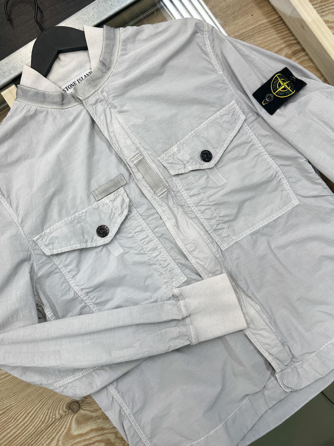스톤 아일랜드 10ss 가먼트 다이 봄버 자켓 상품이미지5