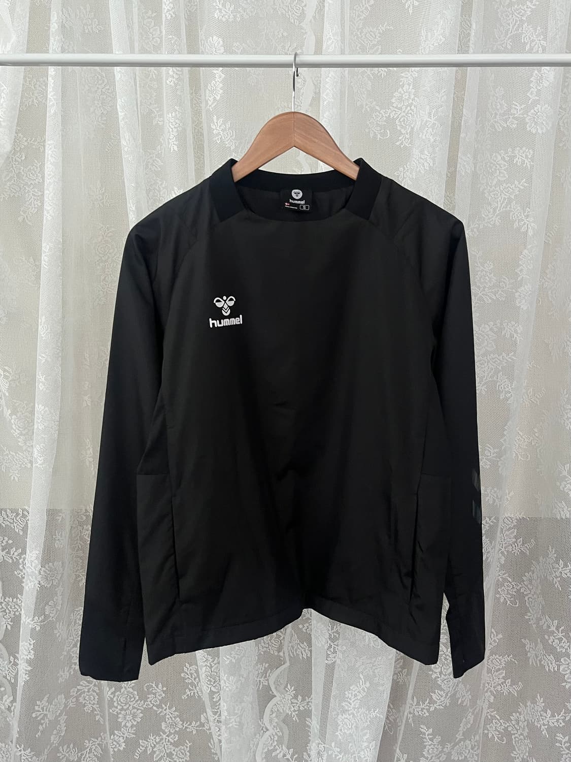 S) 험멜 바람막이 맨투맨 블랙 상품이미지1