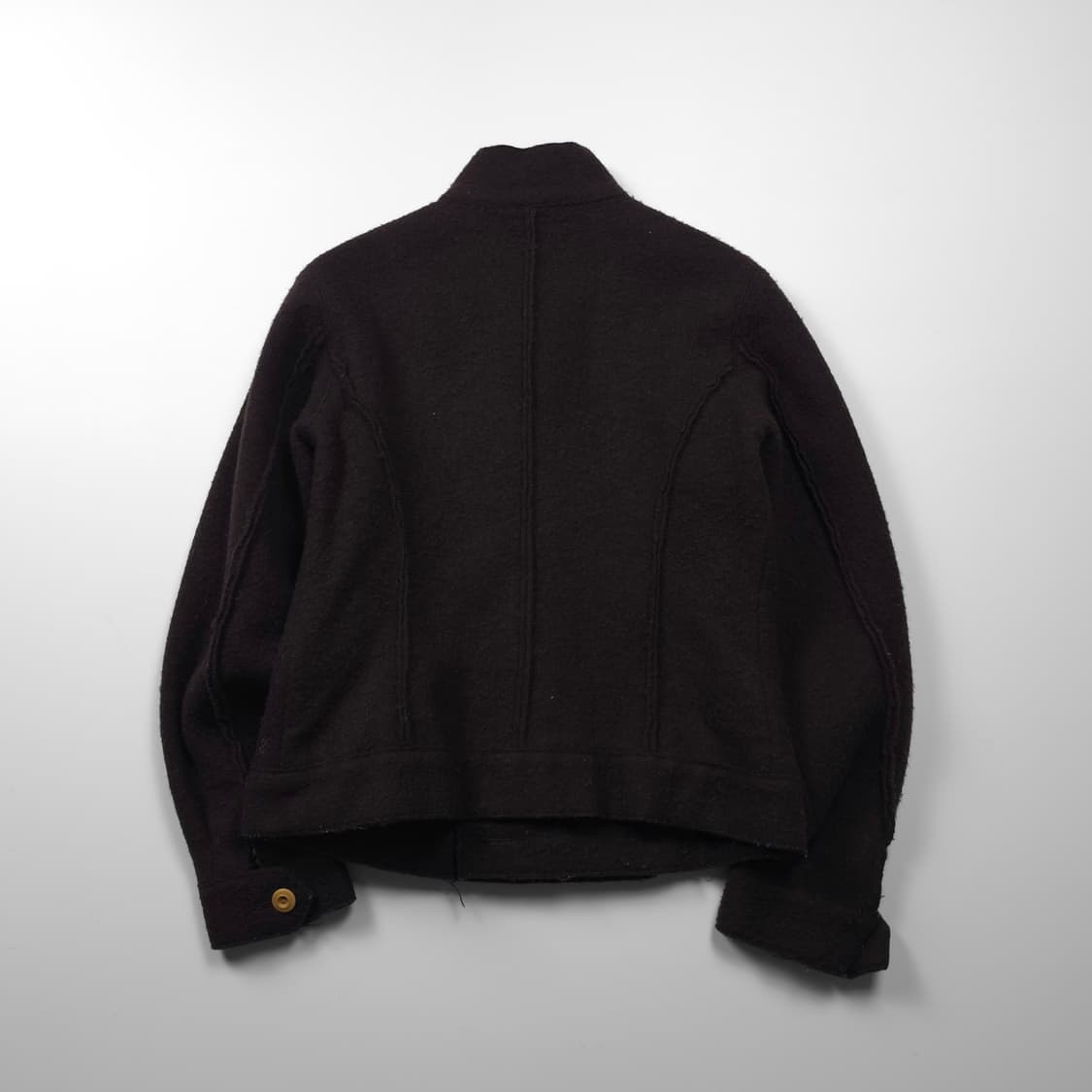 45 RPM 일판 크롭 모직 자켓 브라운 (85) 상품이미지2