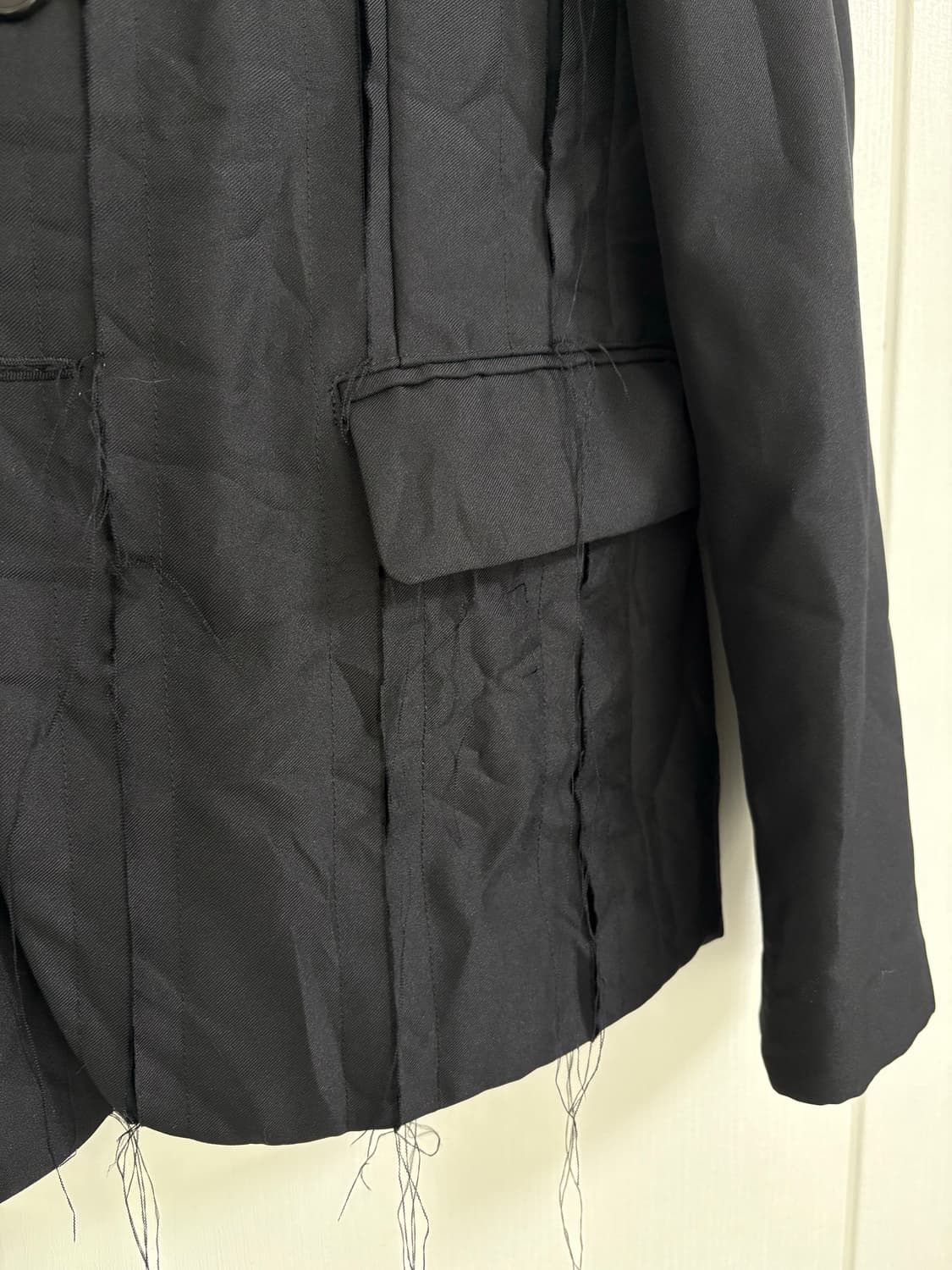 꼼데가르송 블랙 디스트로이 셋업 s/m 상품이미지3