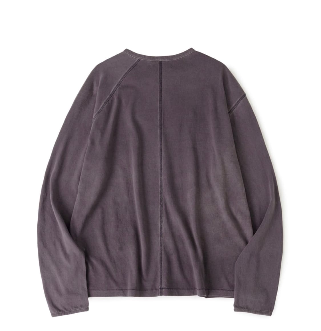 5사이즈) 해칭룸 더블 헨리넥티 블리치드 블루 차콜 상품이미지2