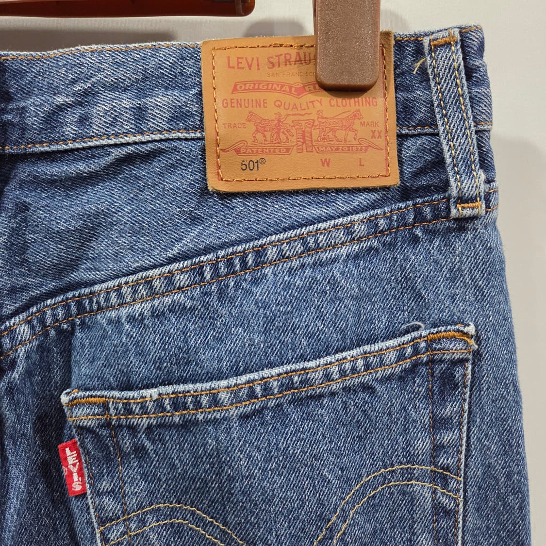 리바이스 501 빅E 프리미엄 중청 데님팬츠 28/28 상품이미지4