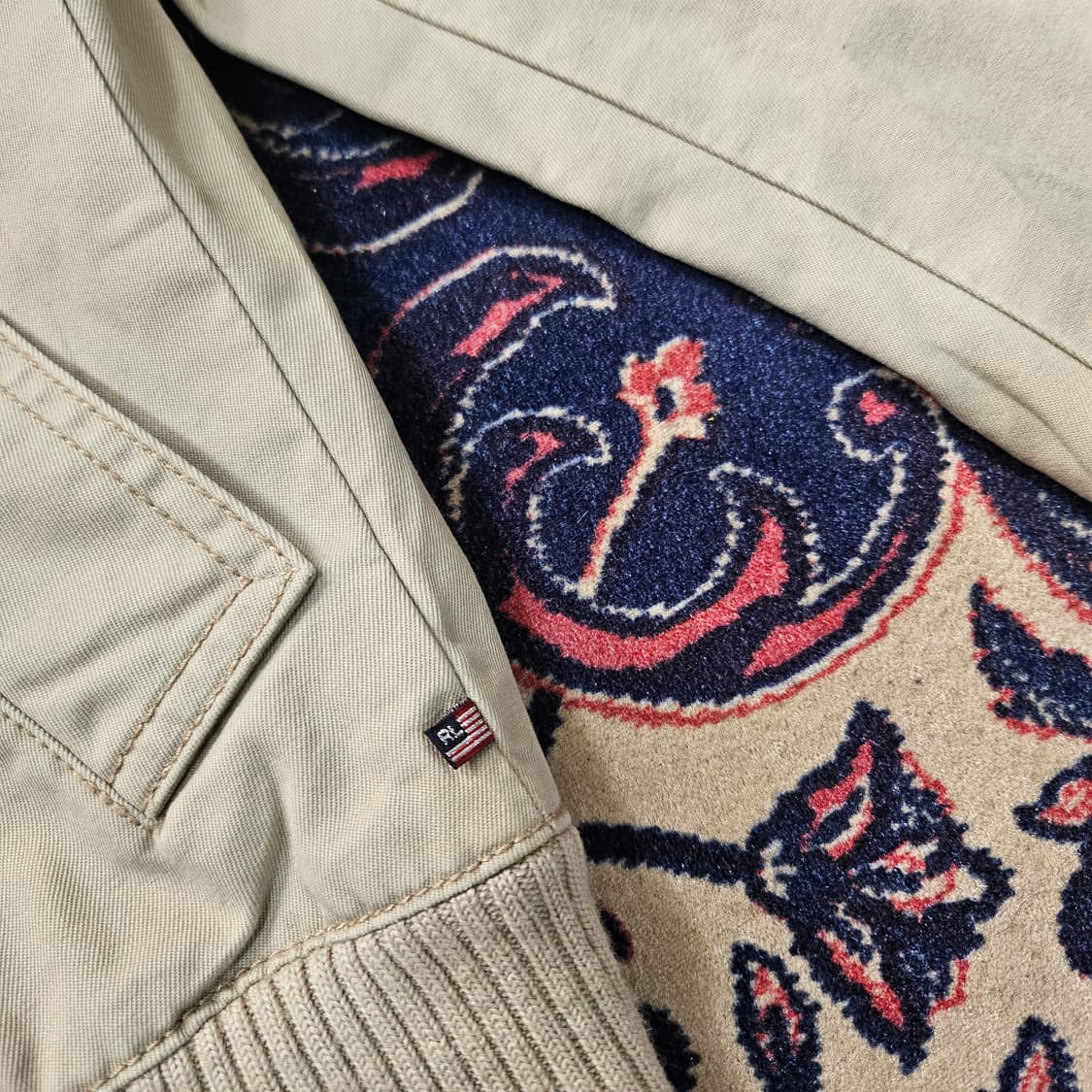 폴로랄프로렌 코튼 더블 카라넥 블루종 숏 자켓 상품이미지3