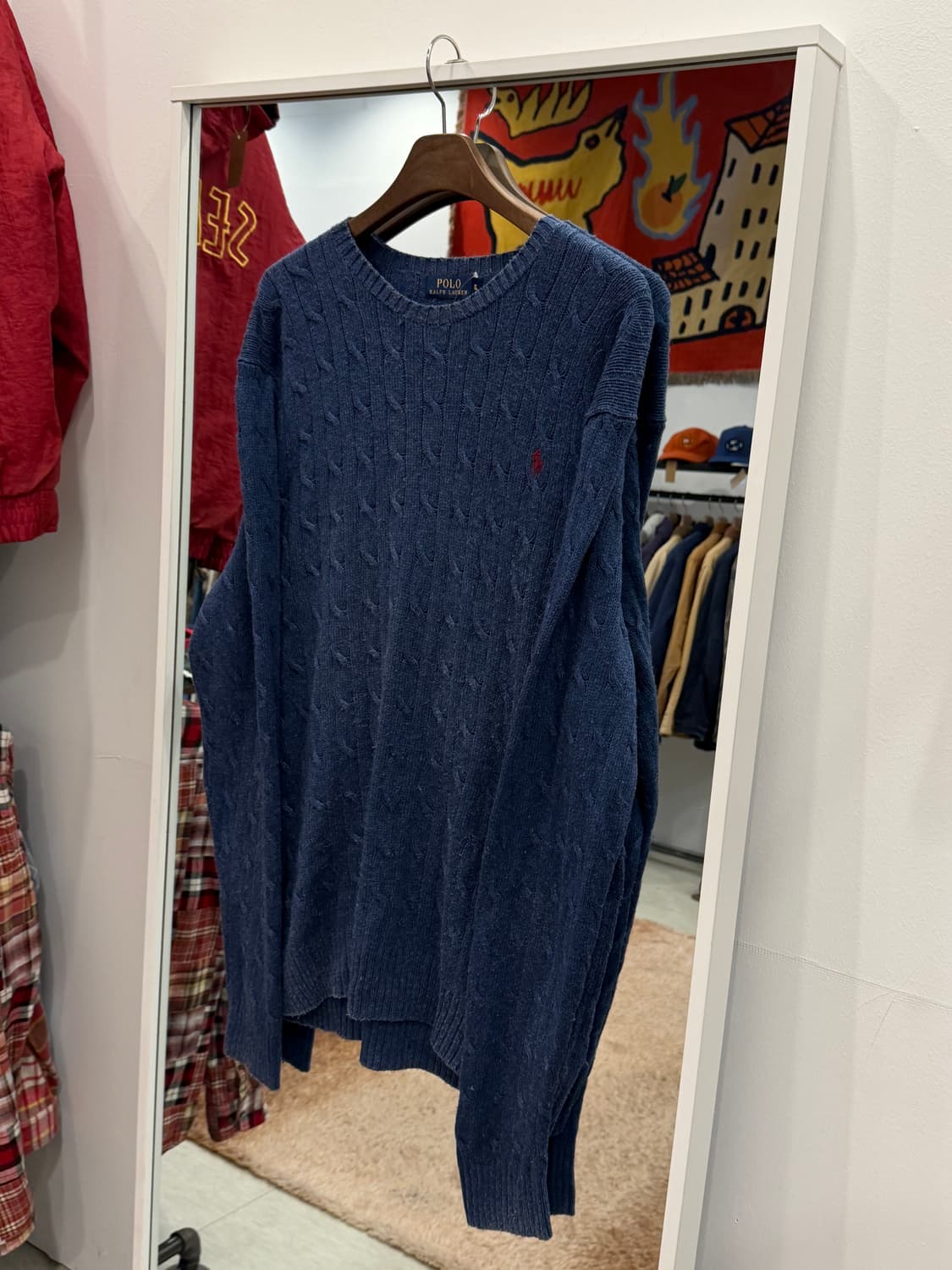 Polo ralph lauren 폴로 랄프로렌 크루넥 케이블 니트 상품이미지1