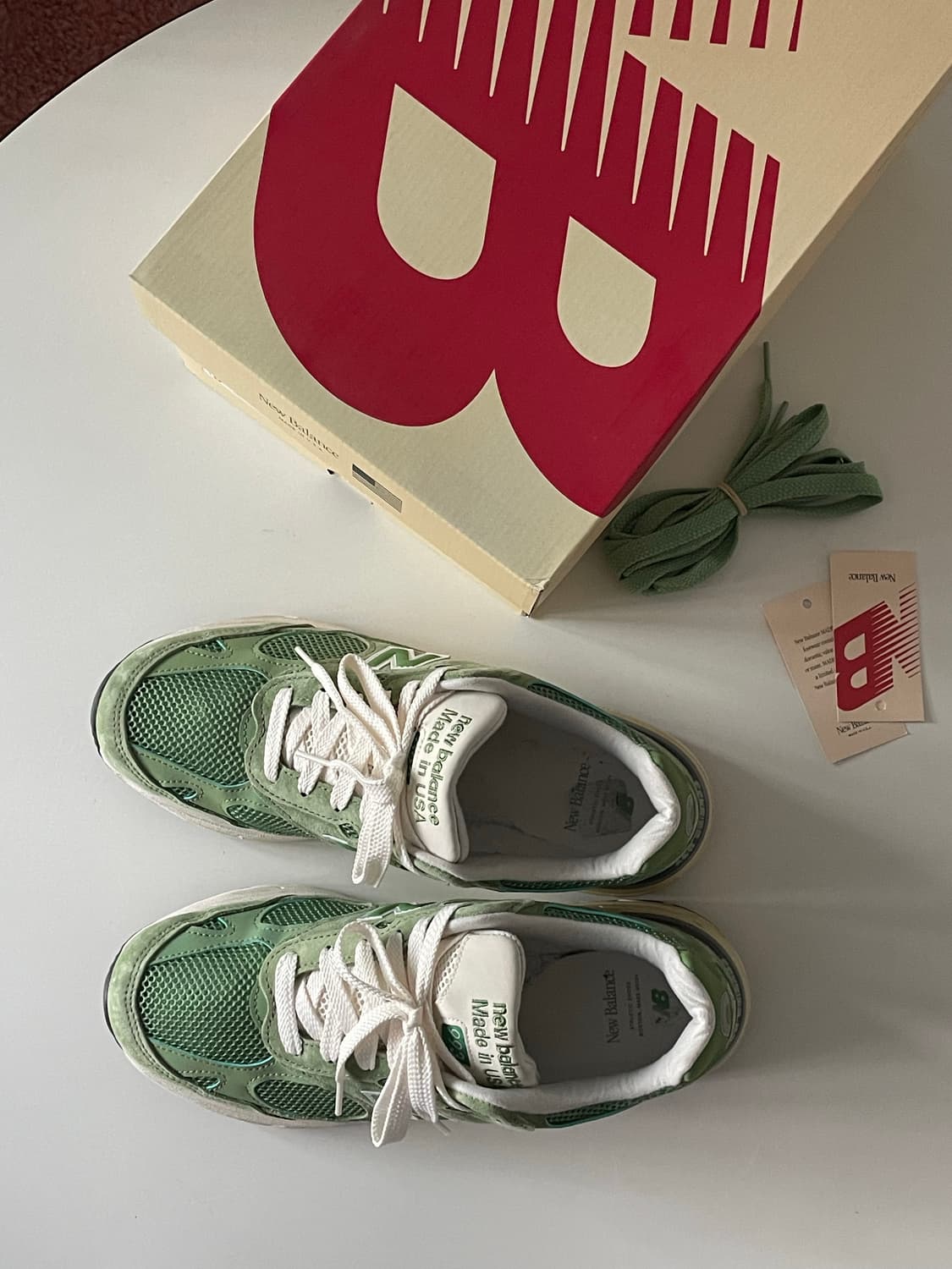 뉴발란스 993 made in USA Chive sea salt 상품이미지5