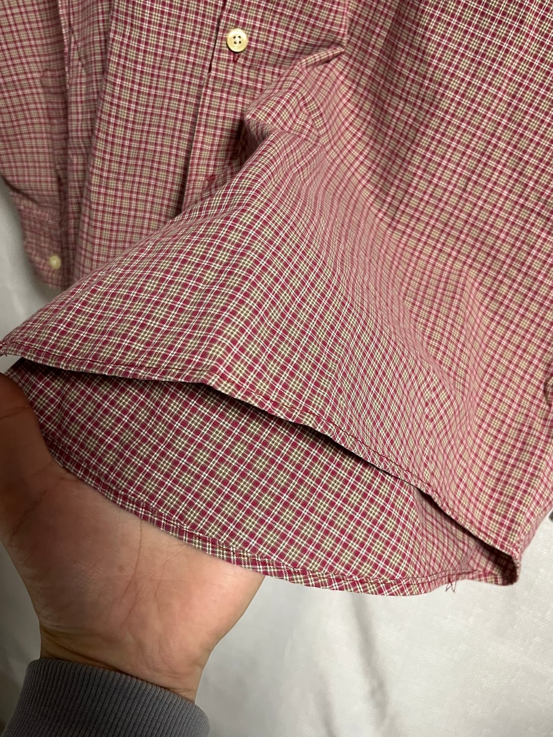 공용 yuro 다탄체크 셔츠 남방 XL 상품이미지3